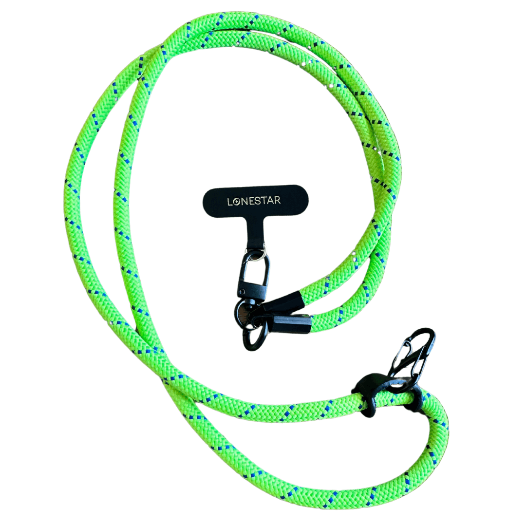 StrapFusion Rope Lanyard Lime Navy Dash