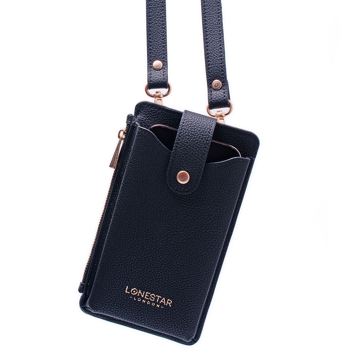 Alya Phone Case Bag Leather Black