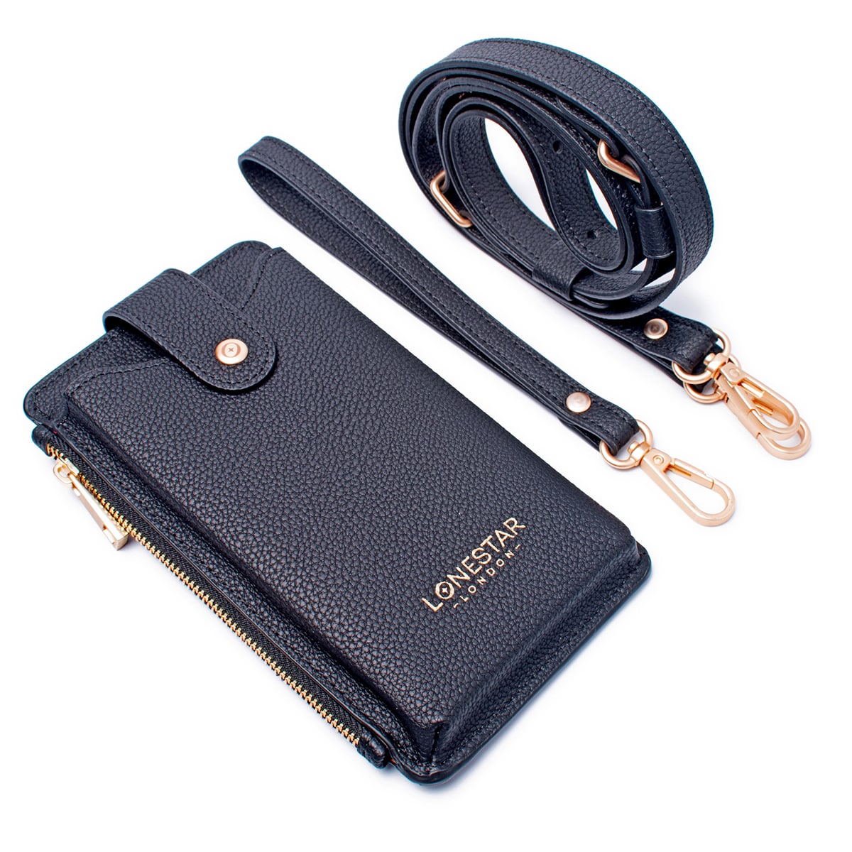 Alya Phone Case Bag Leather Black