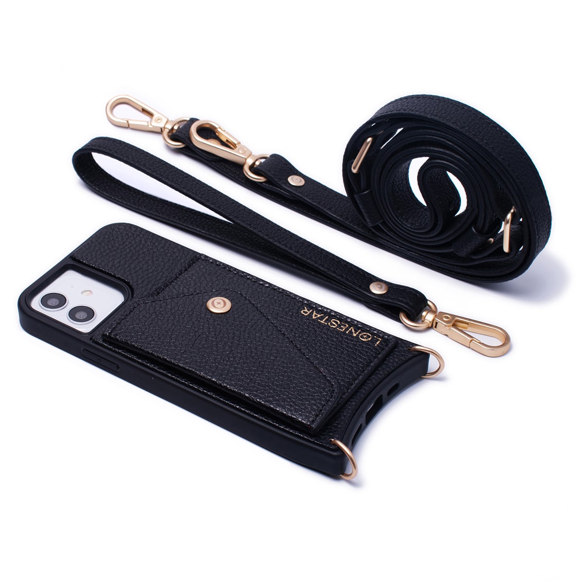 Electra iPhone 12 Case Leather Black