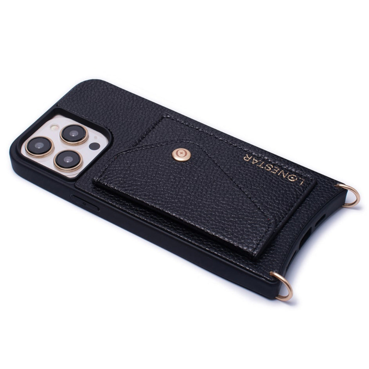 Electra iPhone 15 Plus Case Leather Black