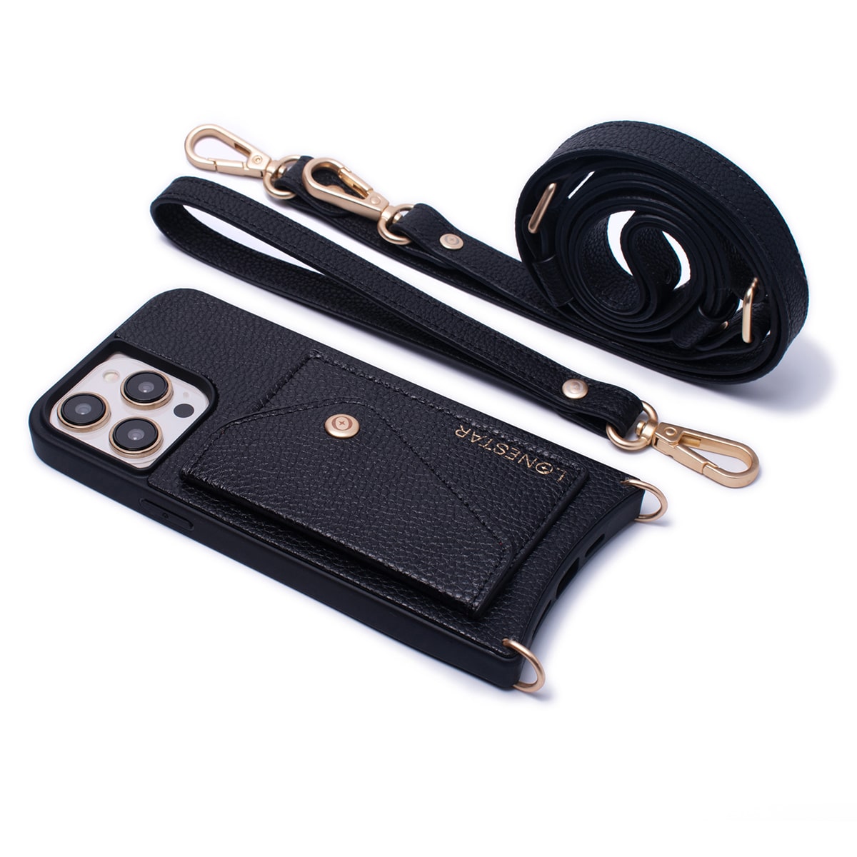 Electra iPhone 15 Case Leather Black