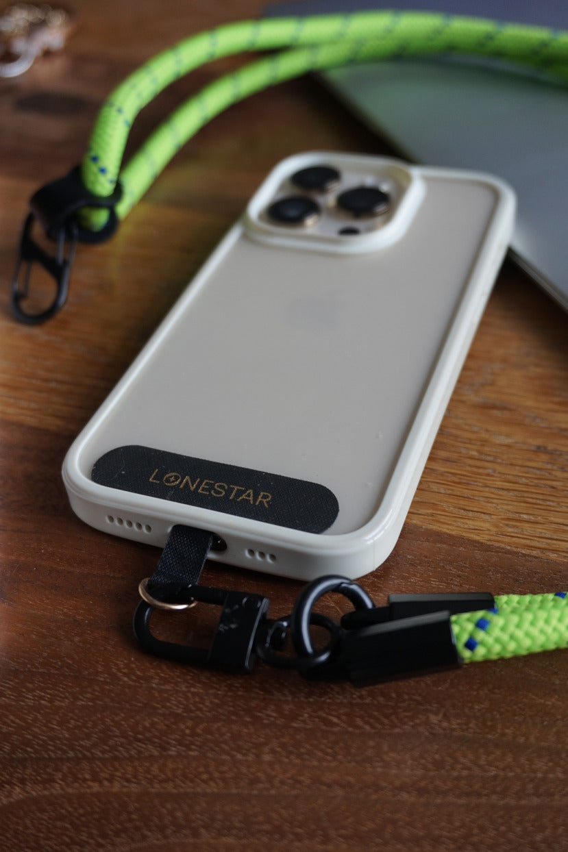 StrapFusion Rope Lanyard Lime Navy Dash