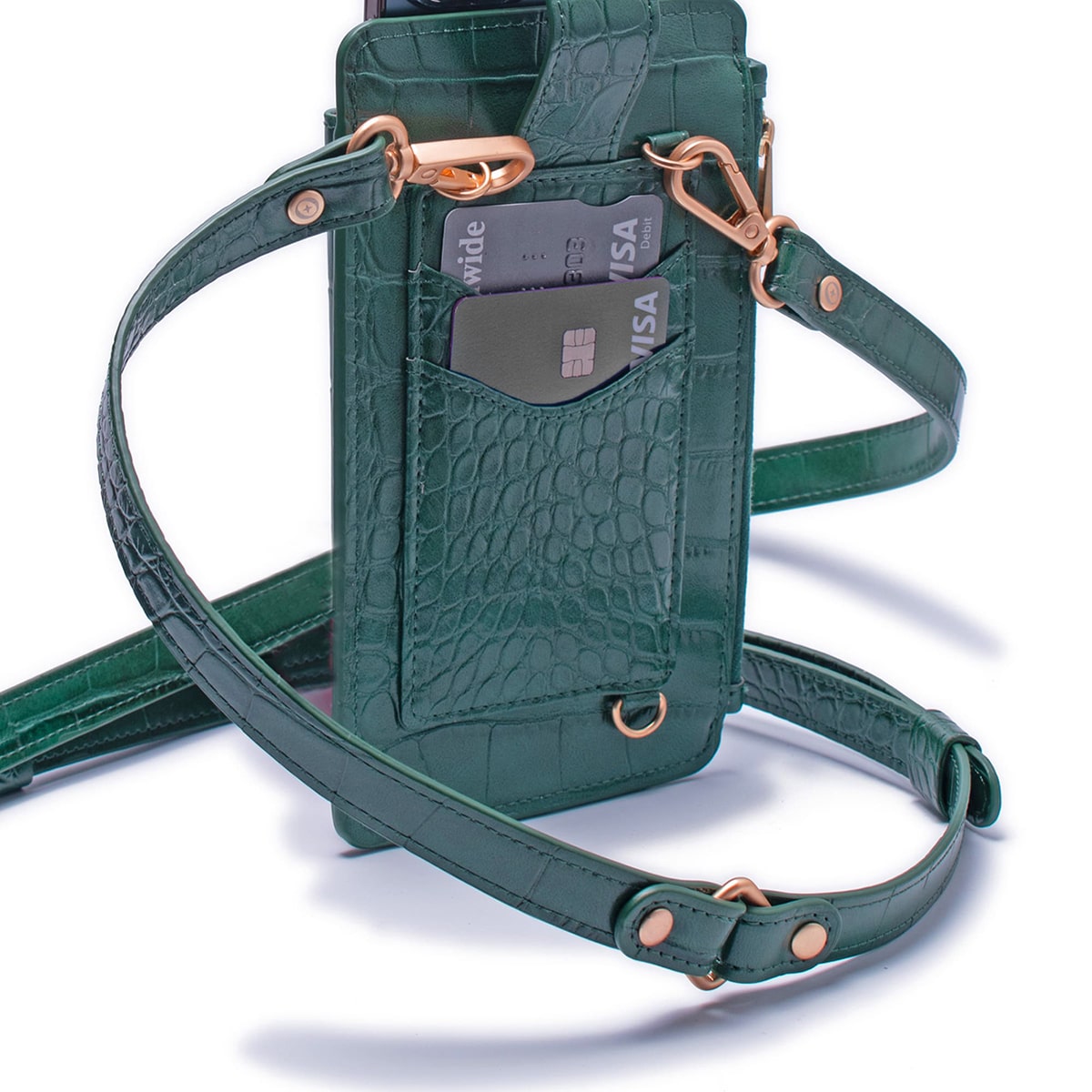 Rain Forest Green Leather Strap